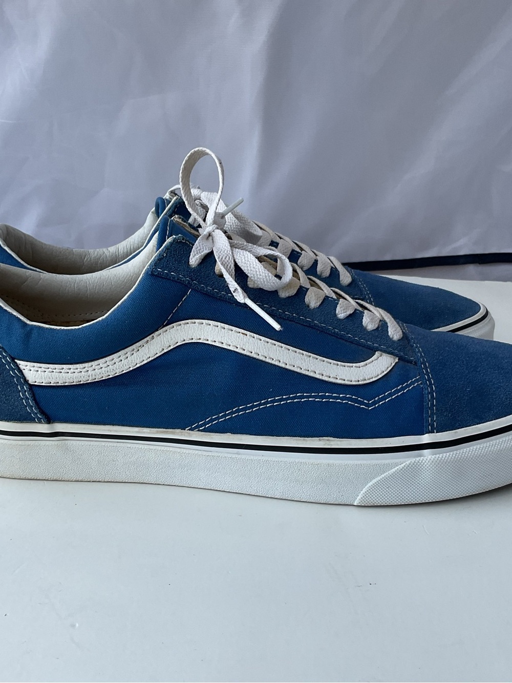 Vans Old Skool Blue Suede Low Top Skate Shoes Sneakers Men’s Size 13 - Picture 9 of 13